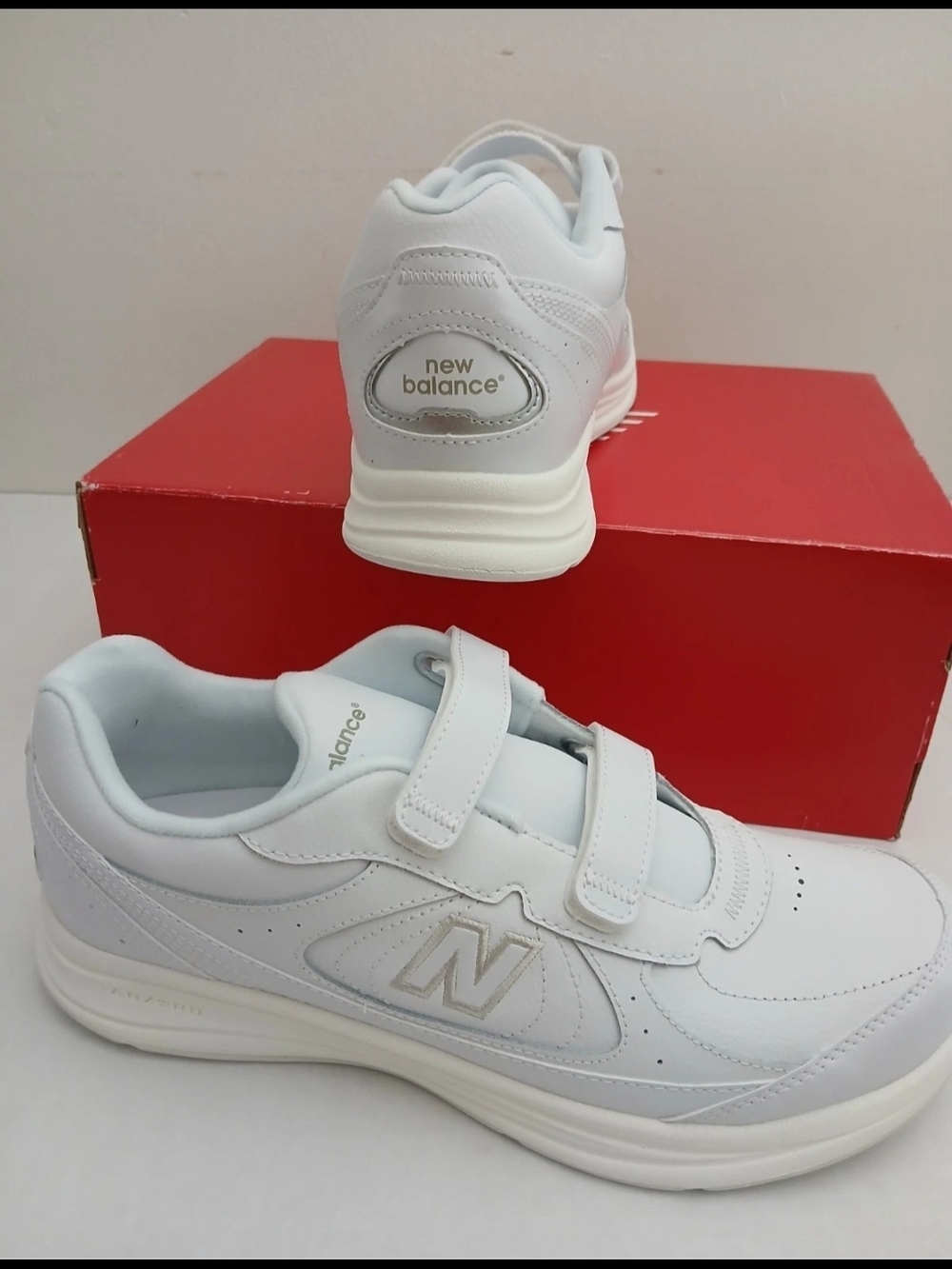 New Balance Men's Size 11.5 White White Walking Marche D Medium Moyen $50 - Picture 2 of 13